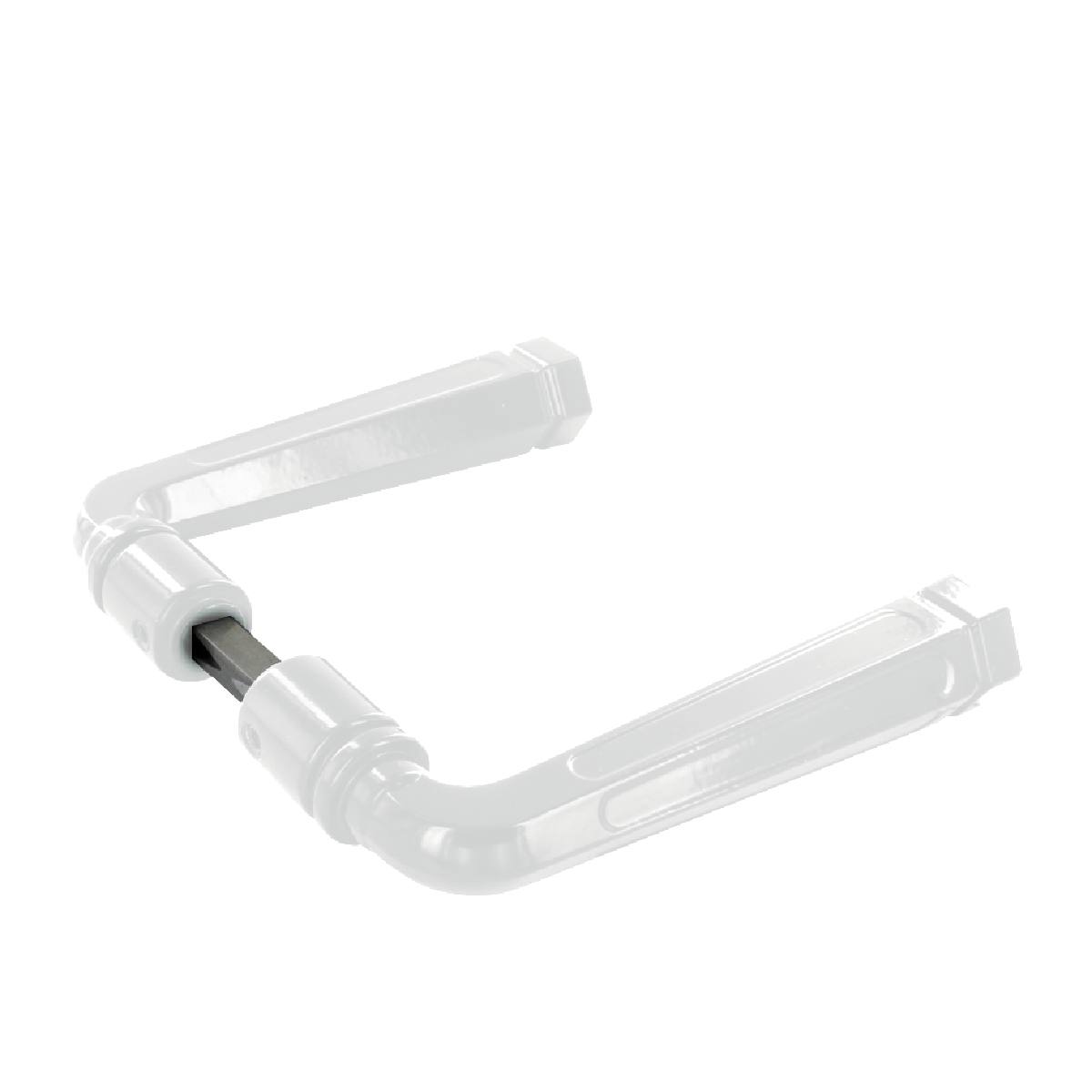 BÉQUILLE DOUBLE RUSTIQUE ALU BLANC