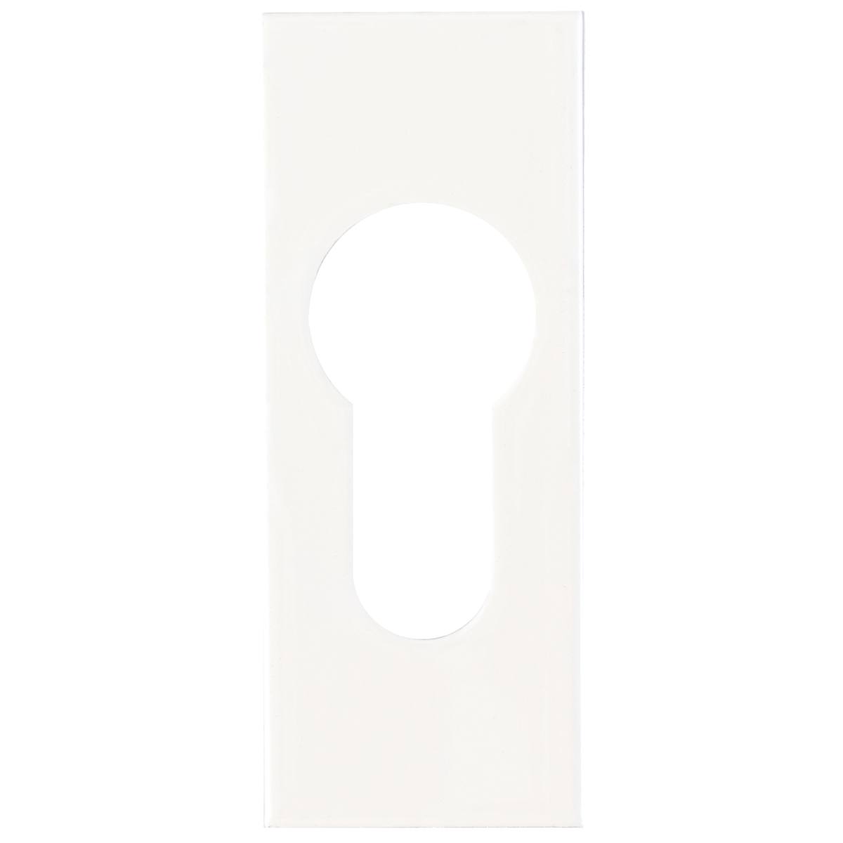 ENTRÉE ADHÉSIVE RECTANGULAIRE - BLANC 9010