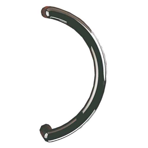 POIGNÉE DE PORTE BATTANTE DEMI-LUNE STG 95