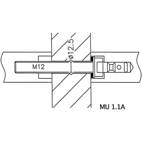 KIT DE MONTAGE POUR POIGNÉE DE PORTE BATTANTE