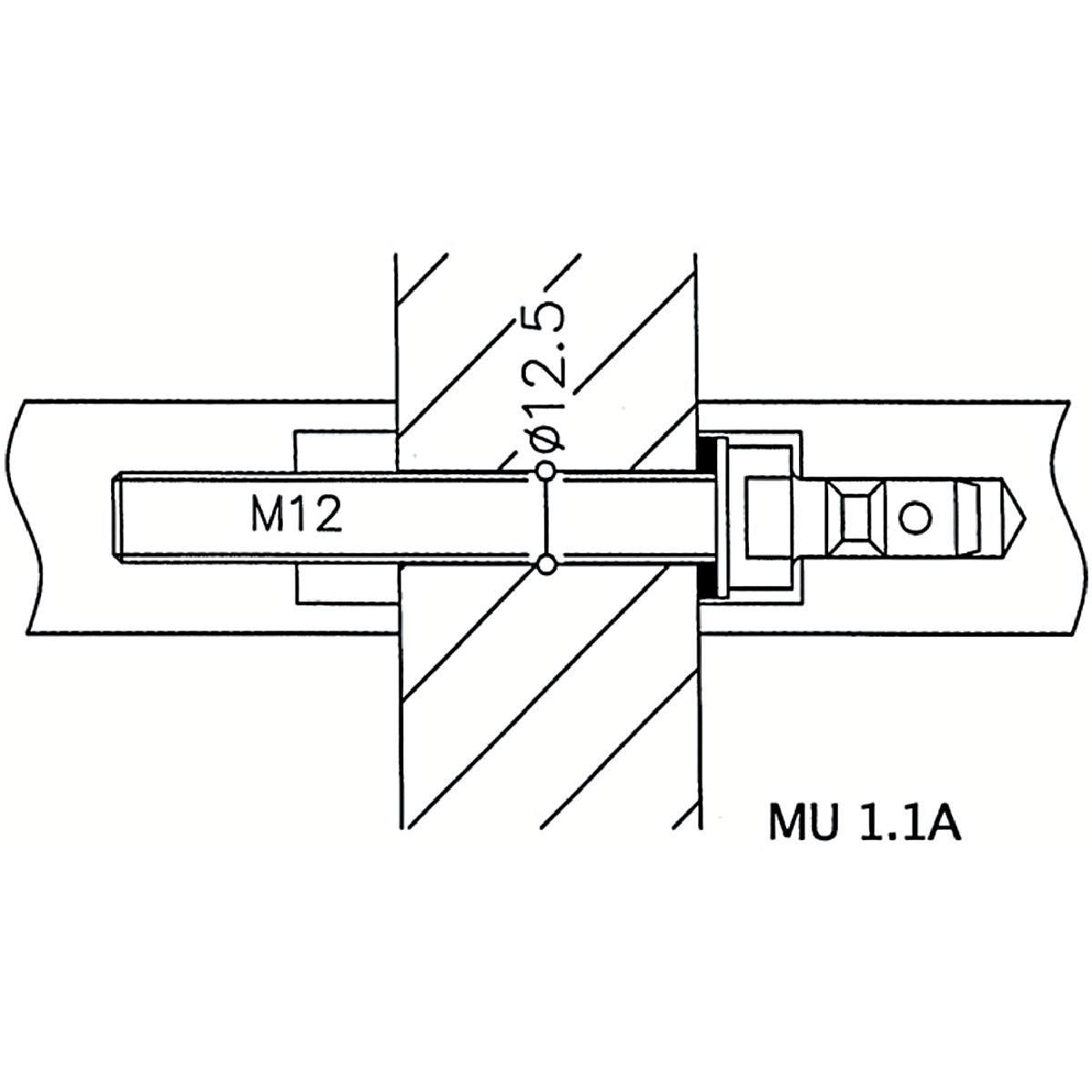 KIT DE MONTAGE POUR POIGNÉE DE PORTE BATTANTE