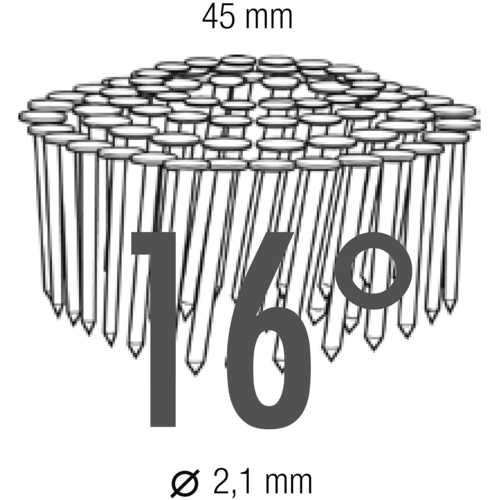 CLOU ANNELÉ REVÊTEMENT SENCOTE 2,1 X 45 MM CARTON DE 12600