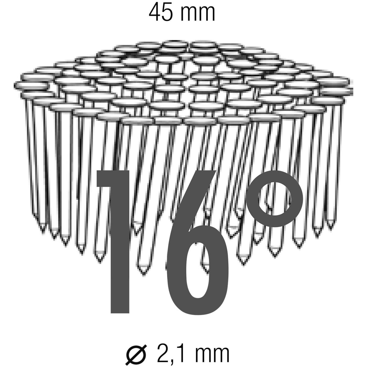 CLOU ANNELÉ REVÊTEMENT SENCOTE 2,1 X 45 MM CARTON DE 12600