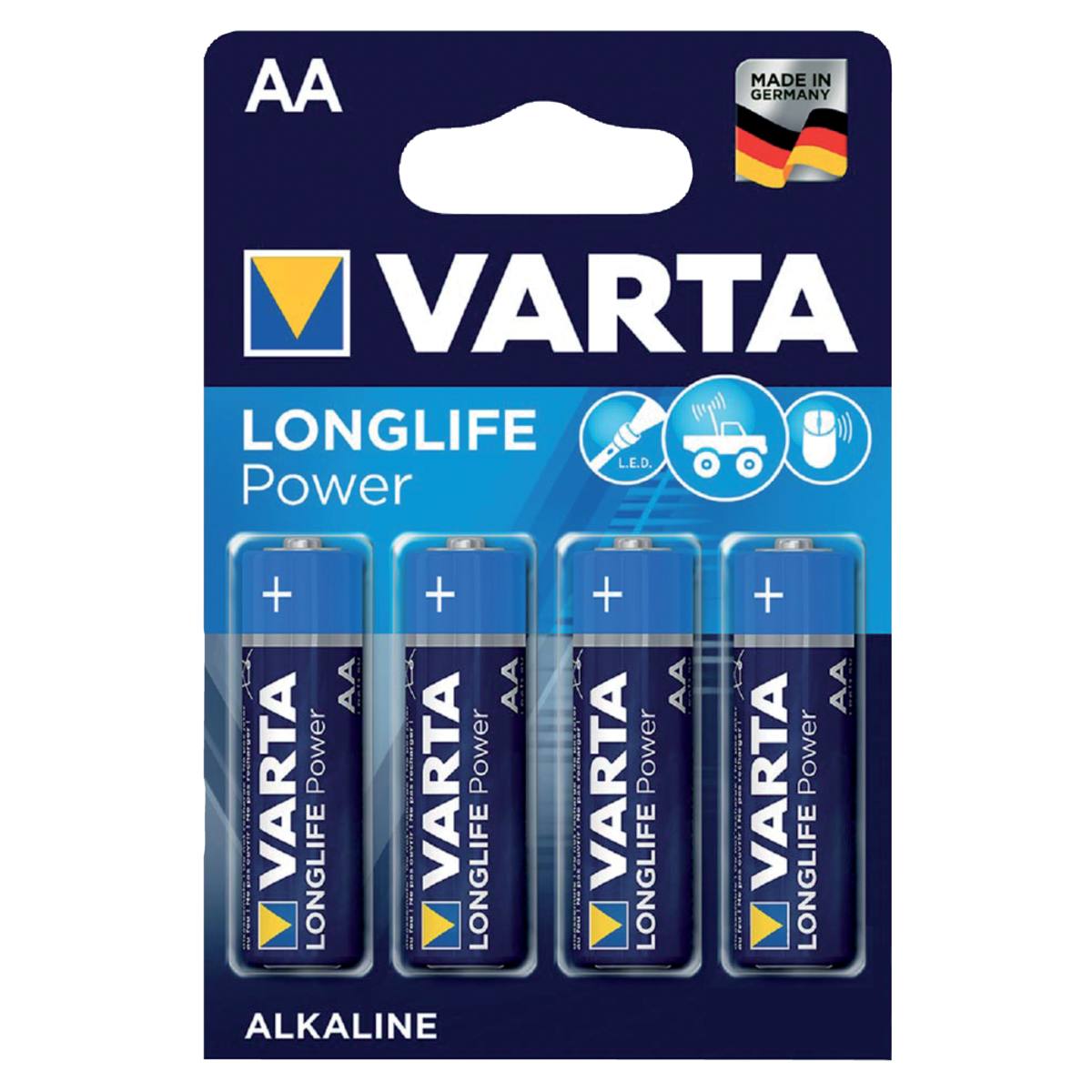 PILES ALCALINE LONGLIFE POWER AA LR6