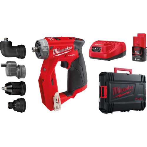 PERCEUSE-VISSEUSE FUEL À MANDRINS AMOVIBLES 12 V LI-ION 2.0 AH