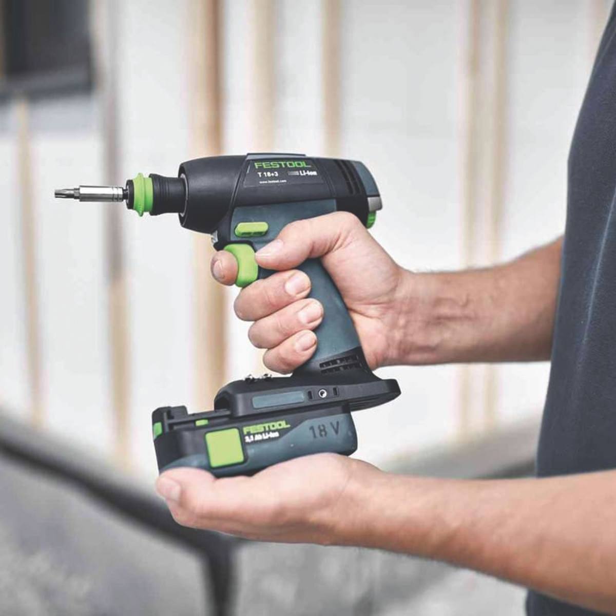 PERCEUSE-VISSEUSE FESTOOL  18 V  50 Nm T18+3 BASIC