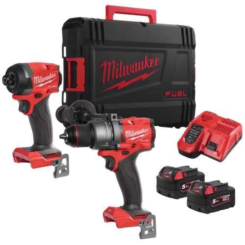 PACK PERCEUSE À PERCUSSION + VISSEUSE À CHOC 18 V