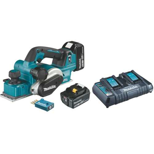 RABOT MAKITA 82 MM + 2 BATTERIES
