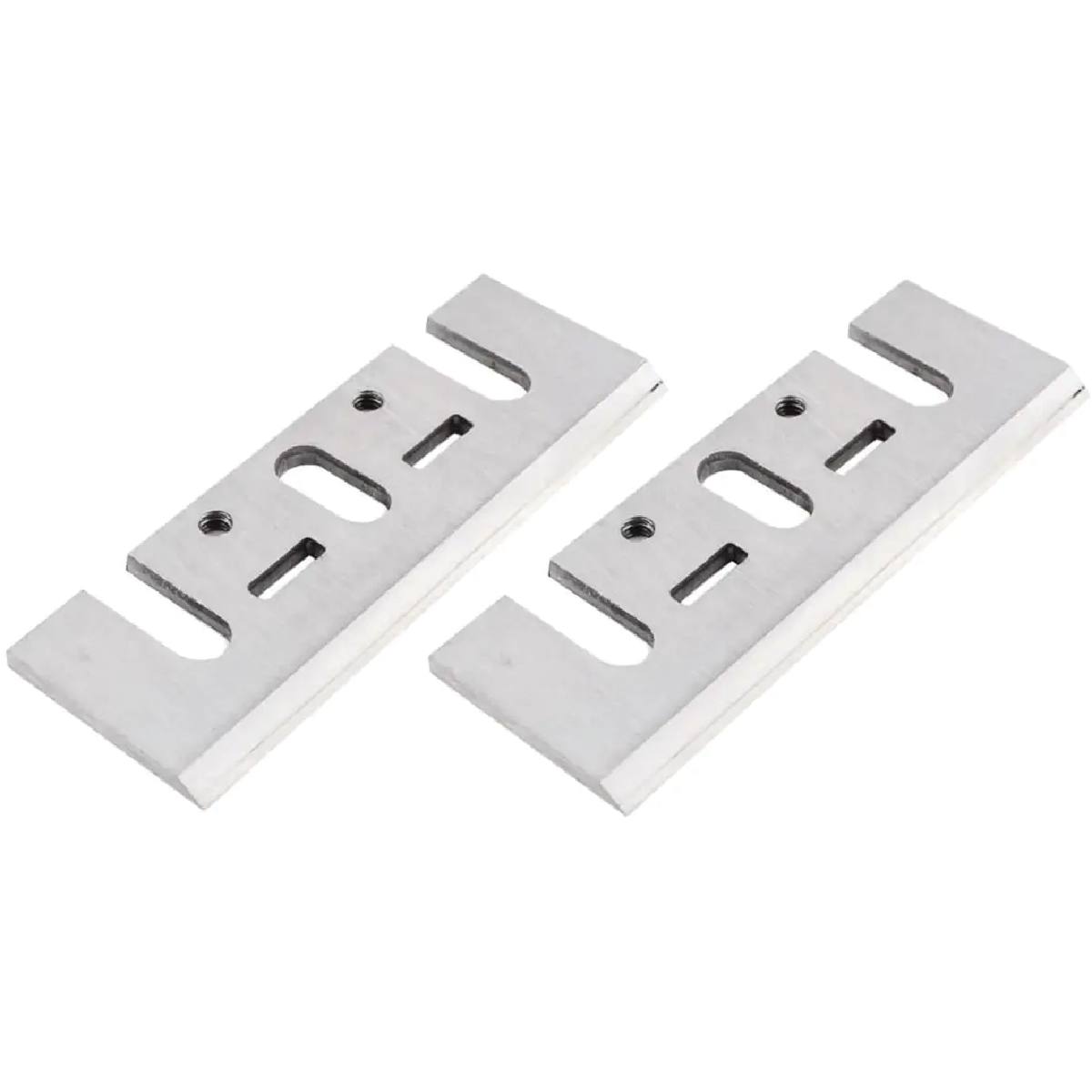 JEU 2 FERS HSS RÉAFFÛTABLES  82x29x3mm POUR RABOT MAKITA