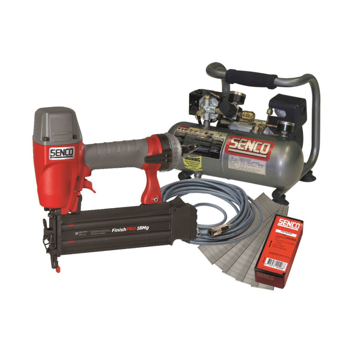 LOT CLOUEUR + COMPRESSEUR + 5000 BRADS