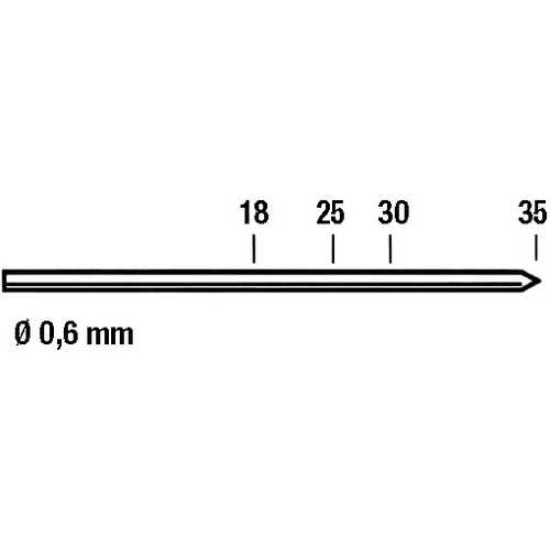 BOÎTE 10.000 POINTES FINETTES 23 Ga - Ø 0,6 x L.30