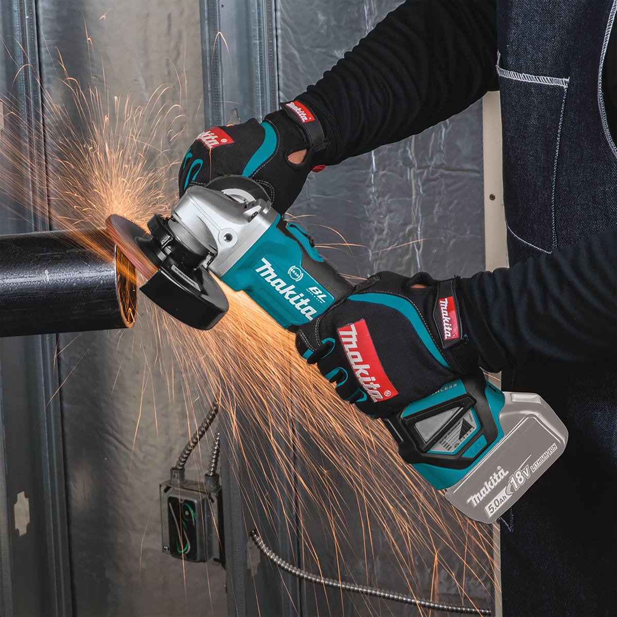 MEULEUSE Ø 125 MM 18 V LI-ION À VARIATEUR DE VITESSE
