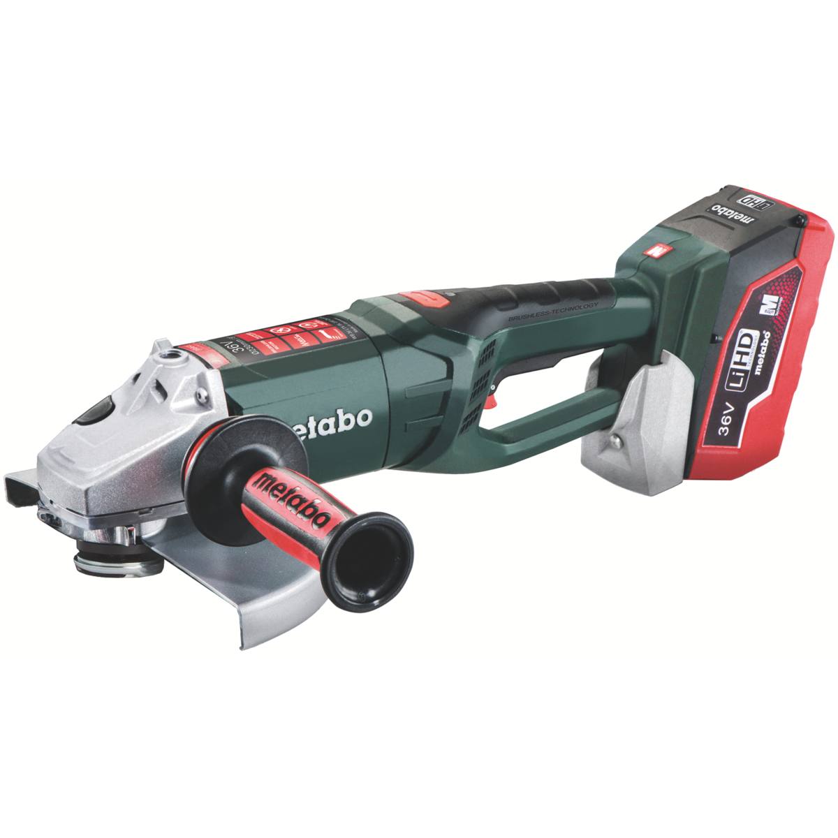 MEULEUSE METABO Ø 230 MM - 36 V LI-HD 6,2 AH