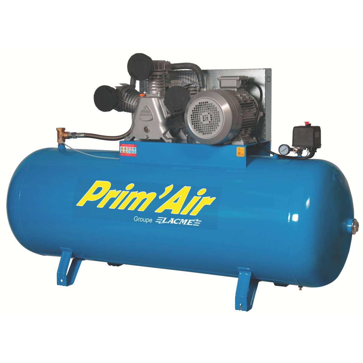 COMPRESSEUR FIXE PRIMAIR 500L 10 BARS 10CH TRIPHASÉ