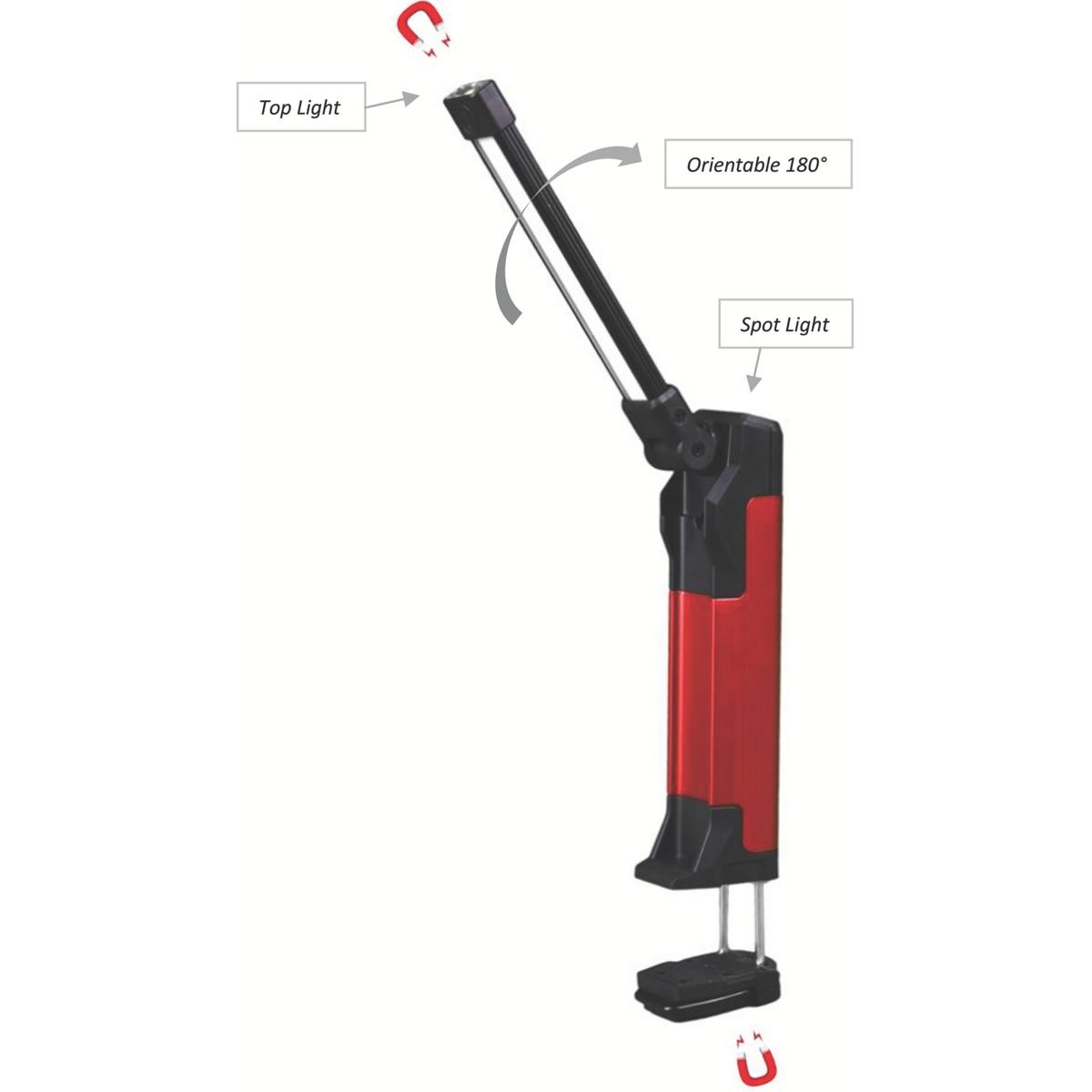 LAMPE DE TRAVAIL LED ORIENTABLE + CORDON USB