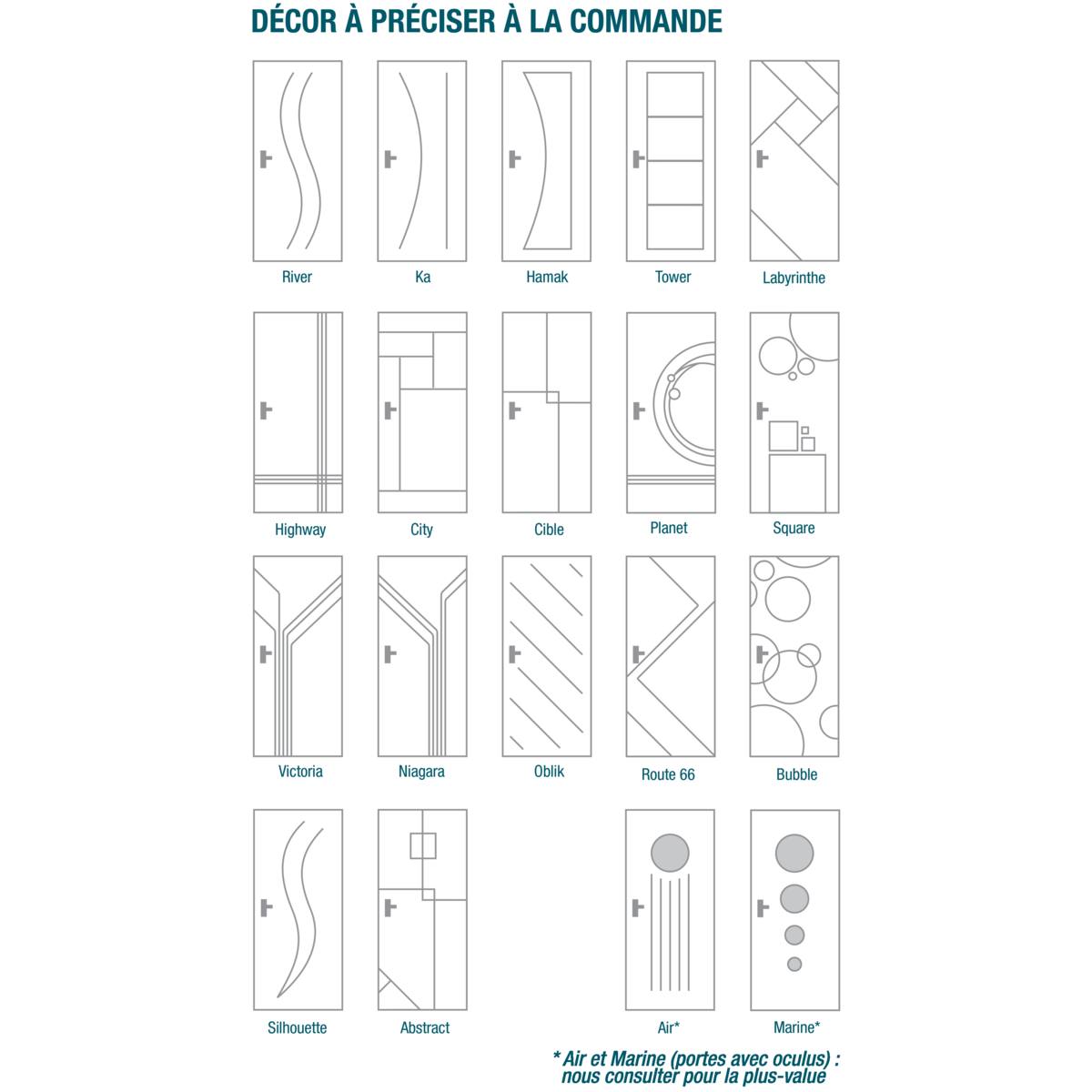 PORTE BEAUX ARTS ALVÉOLAIRE À FEUILLURE
