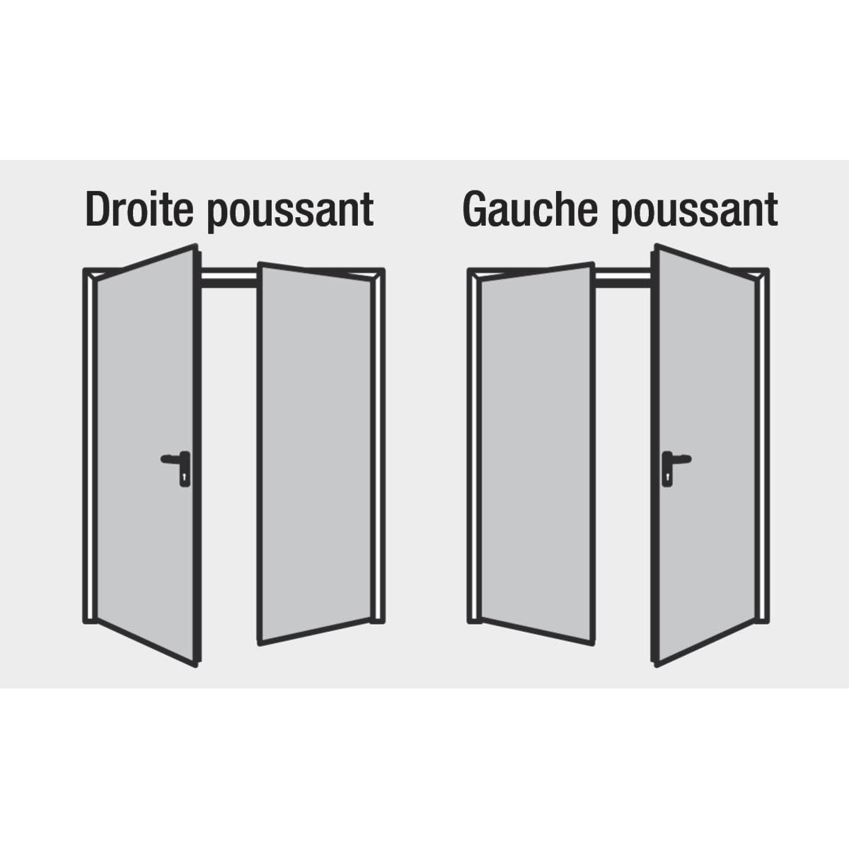 bloc porte 2 vantaux isoplane ei30 a feuillure 2 x 930 mm dp 058381 reference batiment