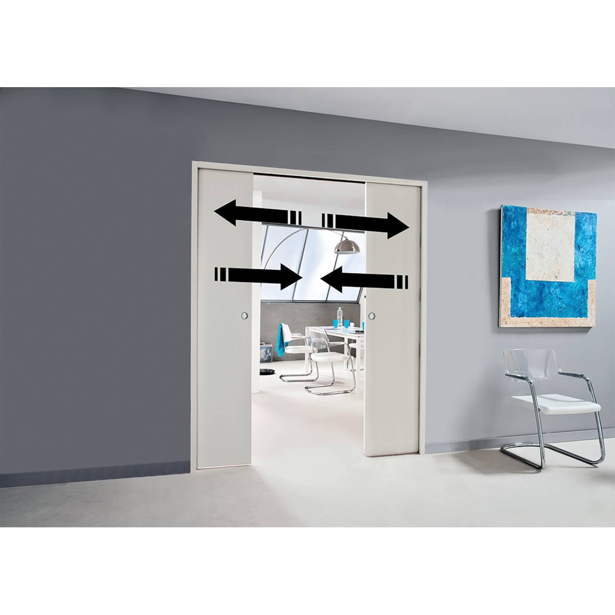 OUVERTURE SIMULTANÉE DE PORTE DOUBLE