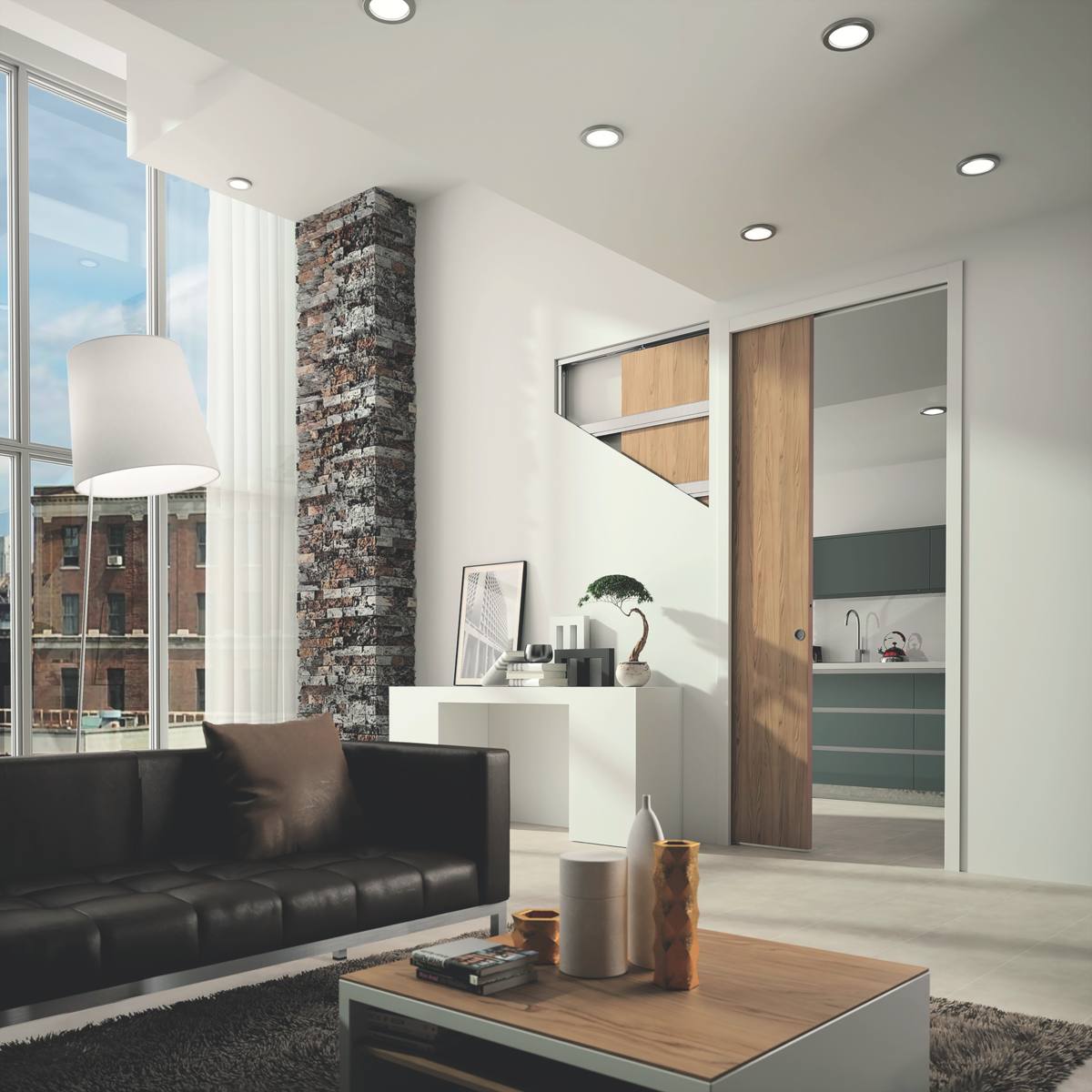 CHÂSSIS SILLAGE POUR PORTE COULISSANTE 630 MM