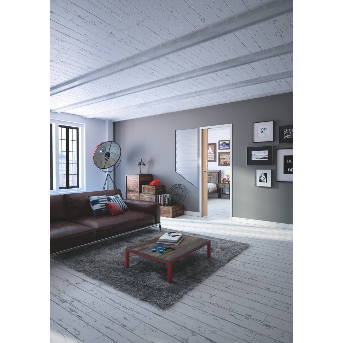 CHÂSSIS INTÉGRAL POUR PORTE À GALANDAGE 830 MM