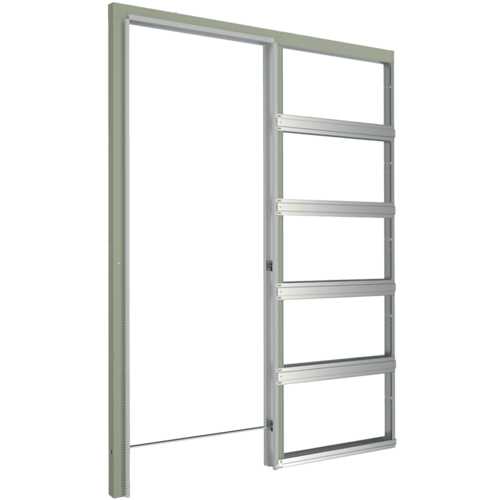 CHÂSSIS SILLAGE ÉPURE DOUBLE AMORTISSEUR POUR PORTE COULISSANTE 930