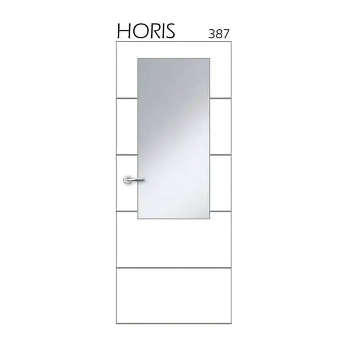 PORTE TECHNIDECOR HORRIS 4 ALVEOLAIRE LAQUEE BLANC RIVE DROITE PREFERREE GP