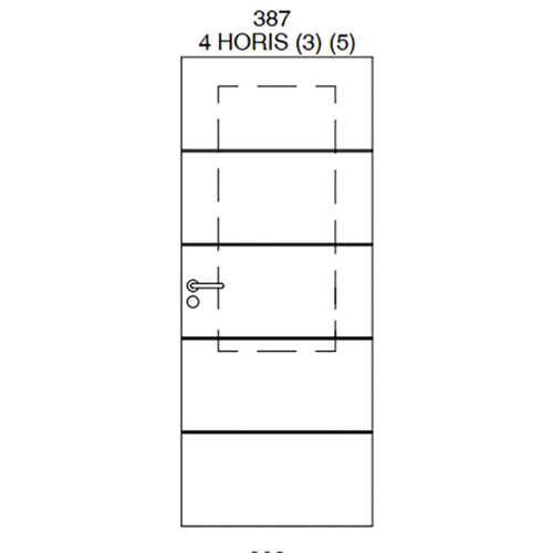 PORTE TECHNIDECOR HORRIS 4 ALVEOLAIRE LAQUEE BLANC RIVE DROITE PREFERREE GP
