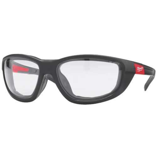 LUNETTES DE SÉCURITÉ CLAIRES HAUTE PERFORMANCE AVEC JOINT AMOVIBLE