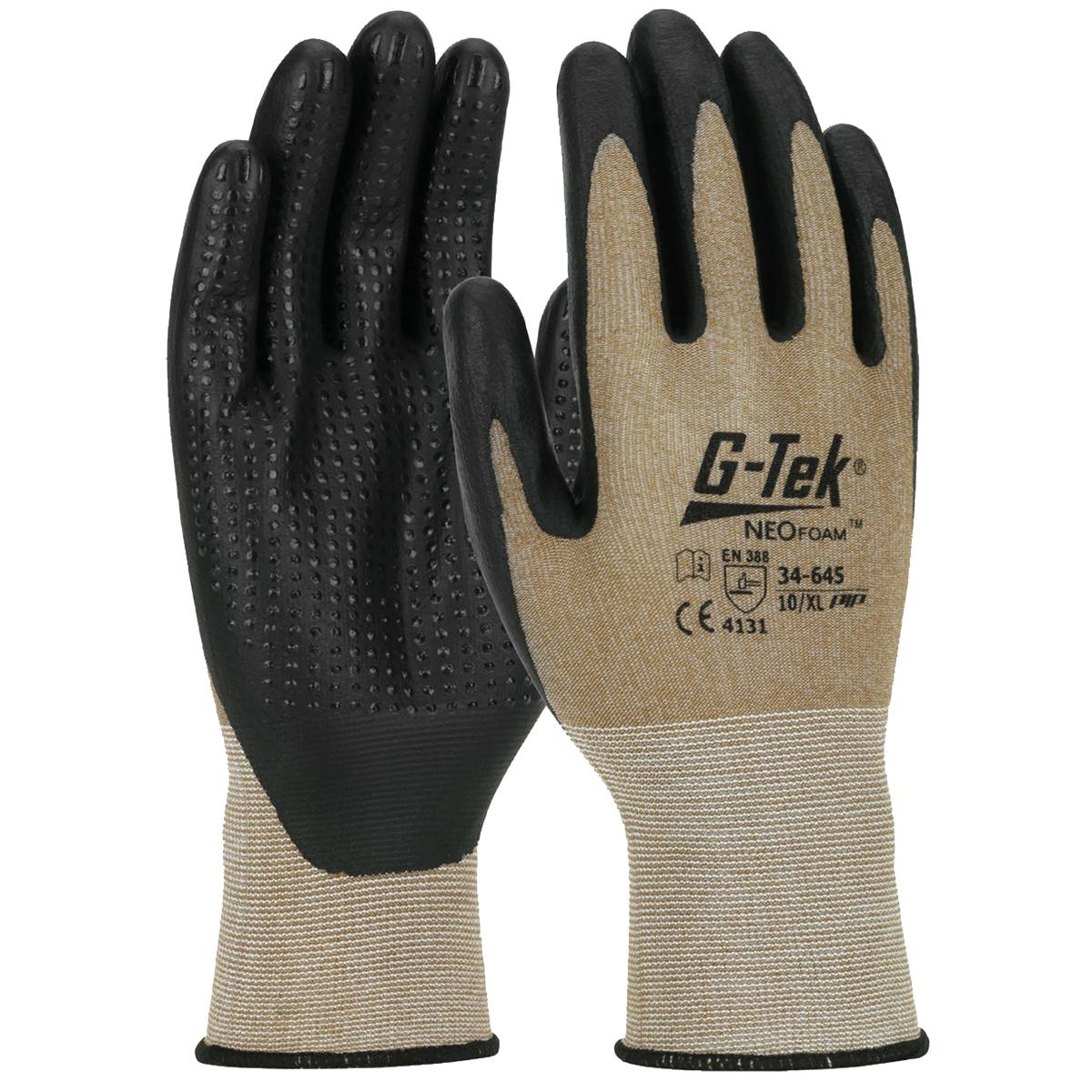 GANTS TRICOTÉS ENDUITS G-TEK AVEC PICOTS T.6