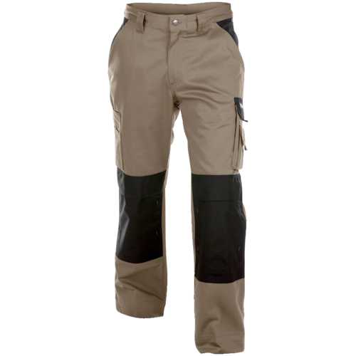 PANTALON BOSTON BEIGE ET NOIR T.48