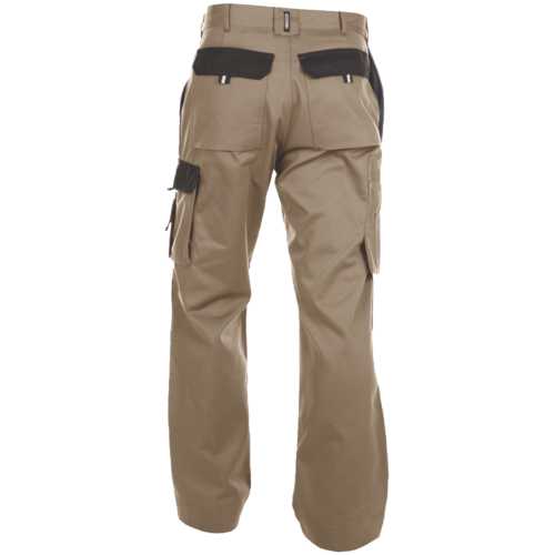 PANTALON BOSTON BEIGE ET NOIR T.48
