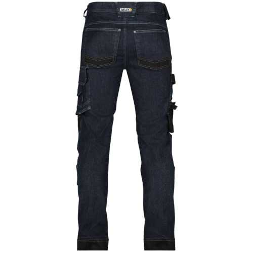 PANTALON JEANS STRETCH BLEU/NOIR 320 GR/M2 T40