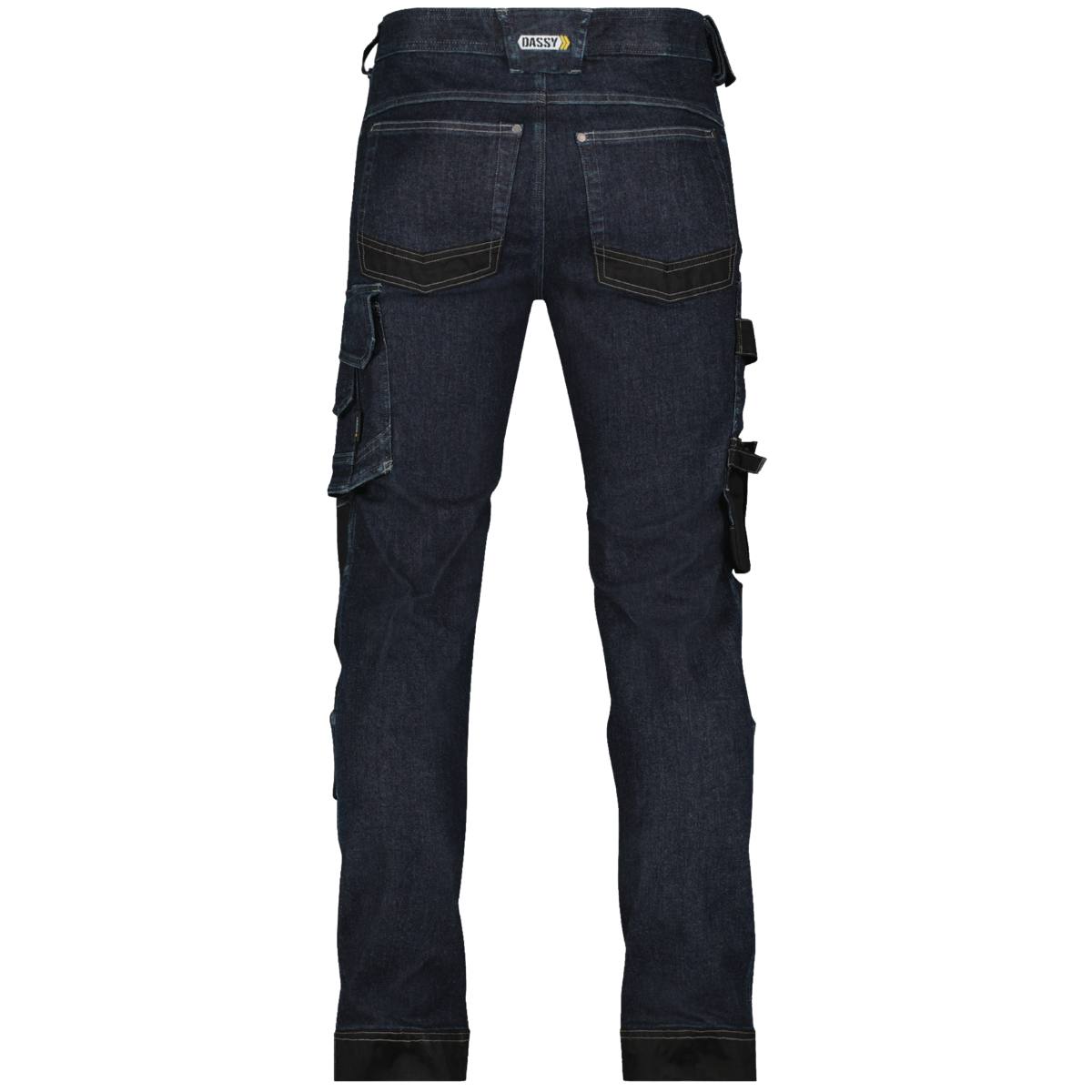 PANTALON JEANS STRETCH BLEU/NOIR 320 GR/M2 T40