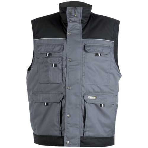GILET SANS MANCHE HULST GRIS ET NOIR T.M