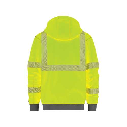 SWEAT-SHIRT À CAPUCHE EVANS JAUNE FLUO & MARINE HAUTE VISIBILITÉ T.M