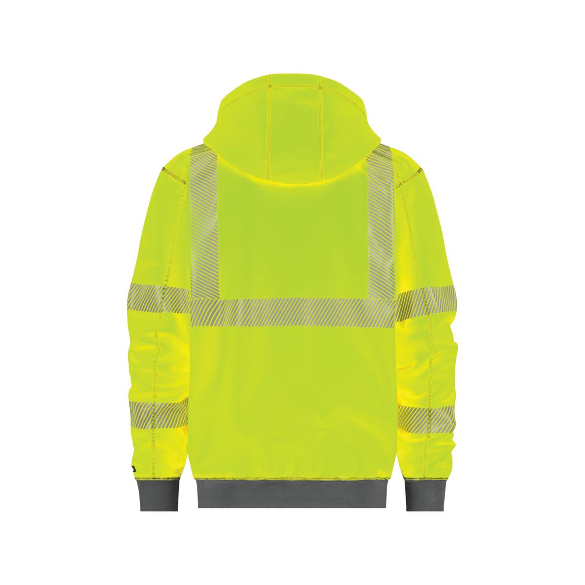 SWEAT-SHIRT À CAPUCHE EVANS JAUNE FLUO & MARINE HAUTE VISIBILITÉ T.M