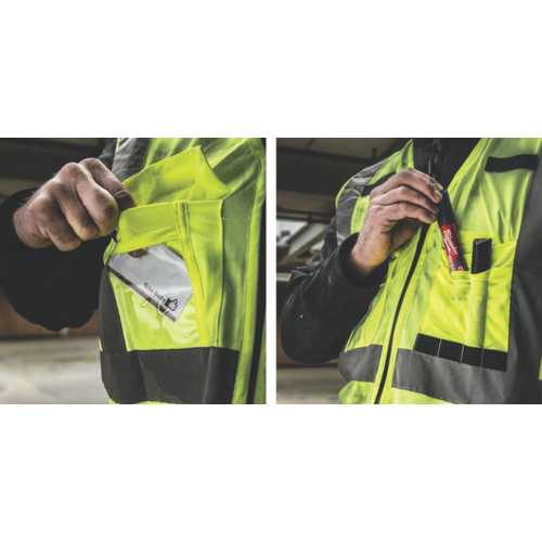GILET RÉFLÉCHISSANT HV JAUNE TL/XL