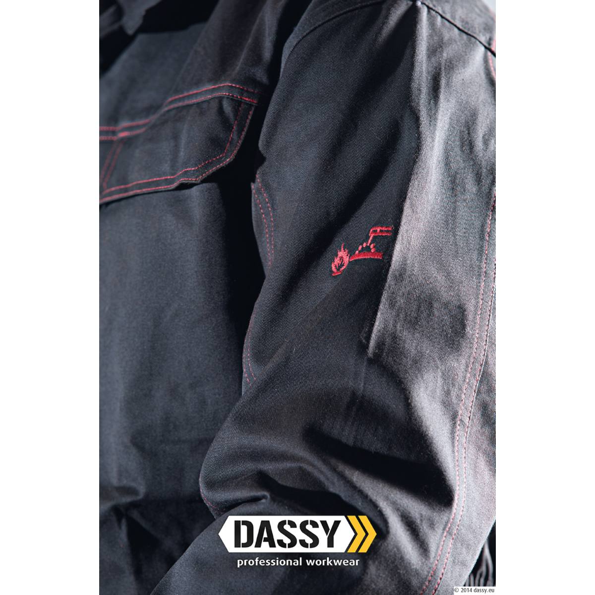 VESTE IGNIFUGÉE MONTANA GRIS CIMENT T.L