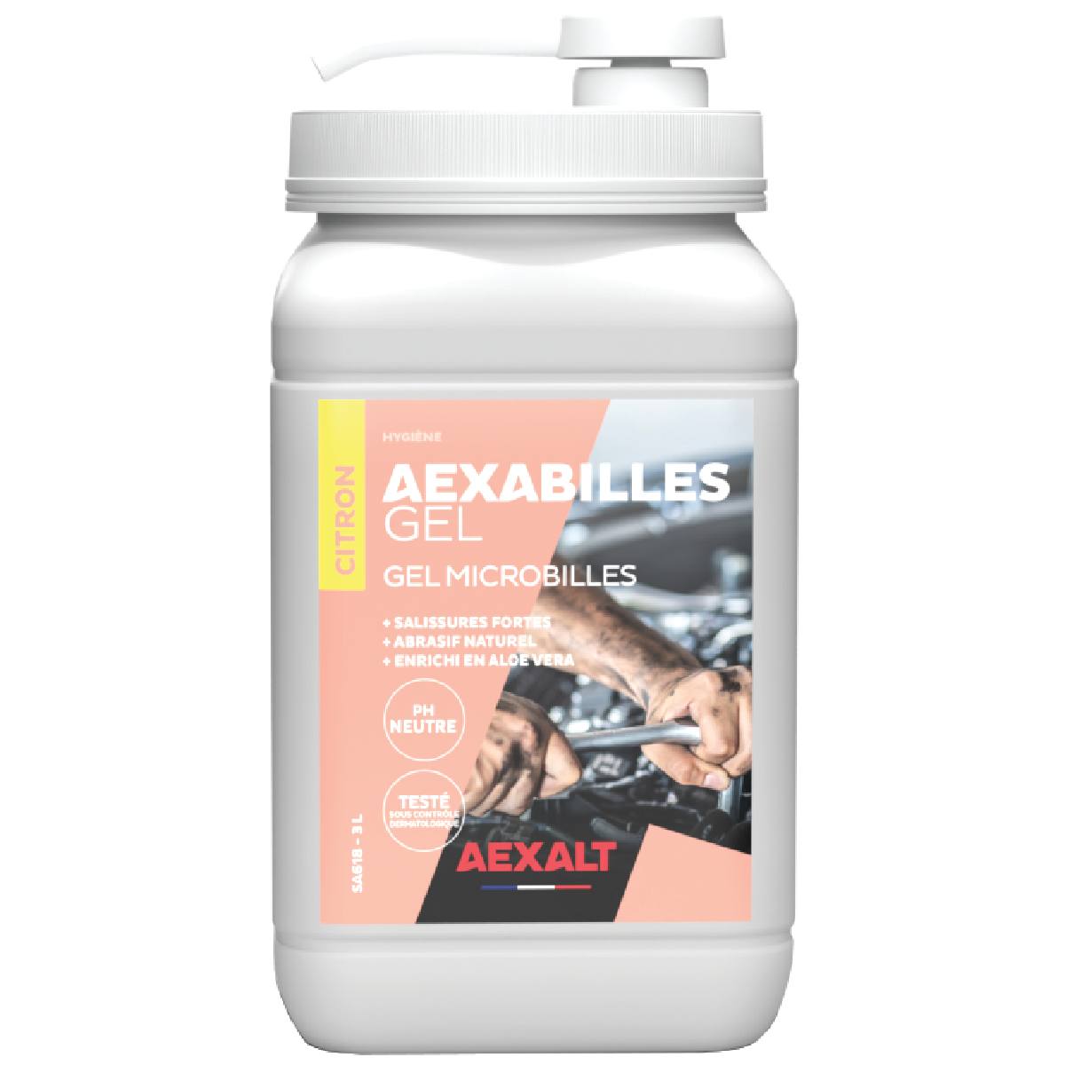 GEL NETTOYANT À MICROBILLES AEXABILLES GEL CITRON 3L