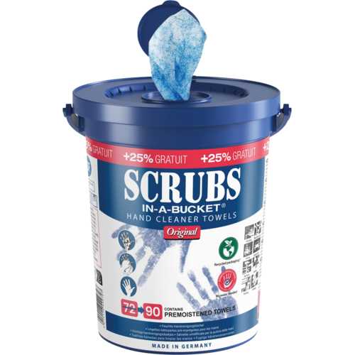 LINGETTES NETTOYANTES SCRUBS SEAU DE 90