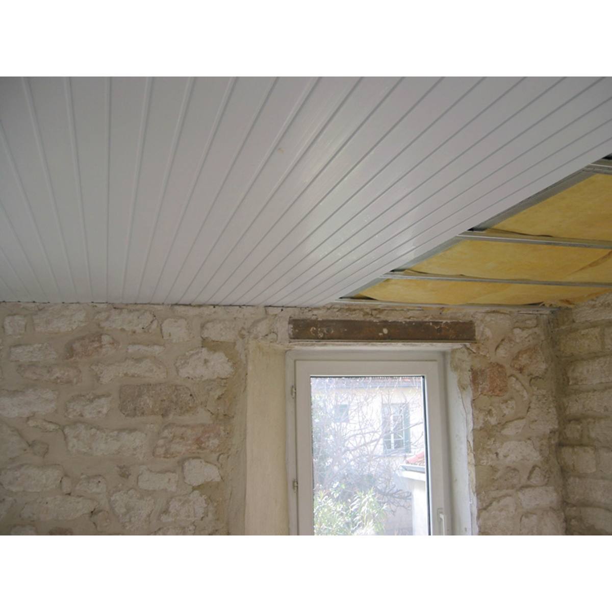 LAMBRIS PVC BLANC