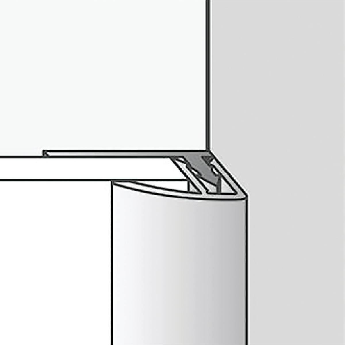 PROFILÉ DE BORDURE ALU À CLIQUER