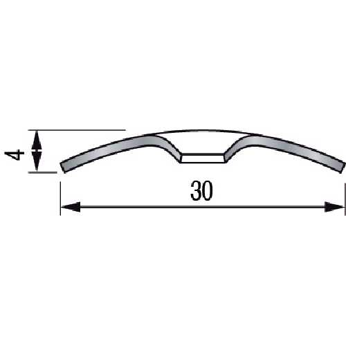 SEUIL EXTRA-PLAT À VISSER LAITON POLI