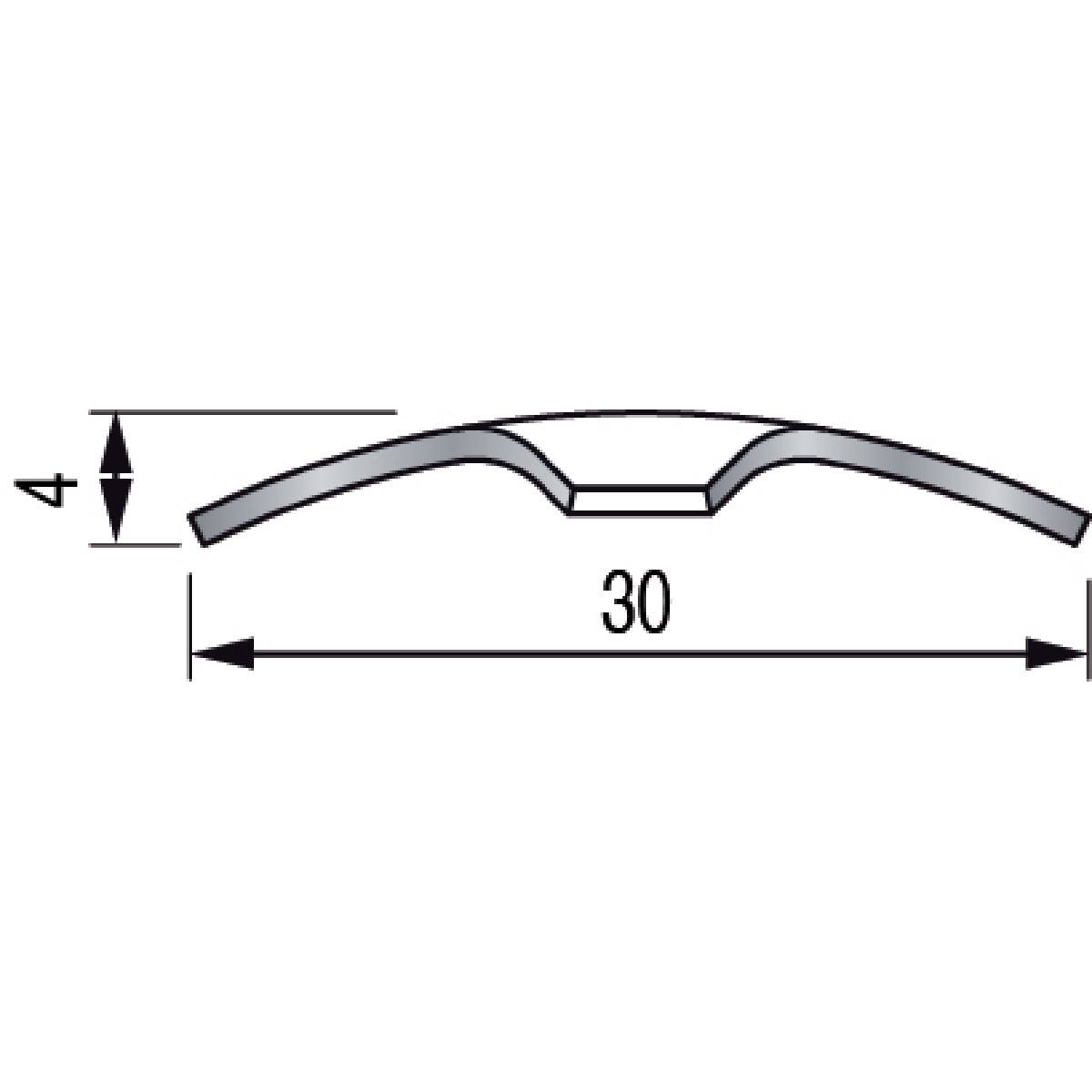 SEUIL EXTRA-PLAT À VISSER LAITON POLI
