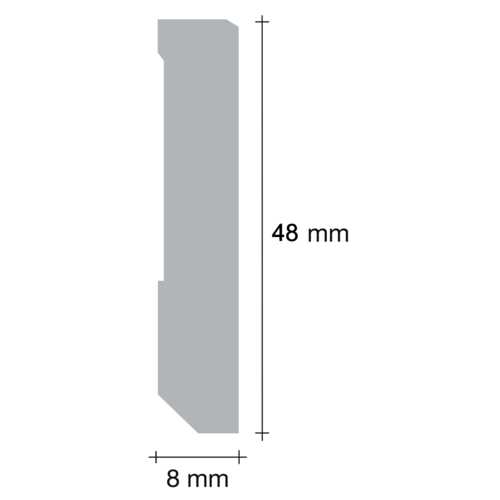 PLINTHE VINYLE PREMIUM BÉTON GRIS FONCÉ