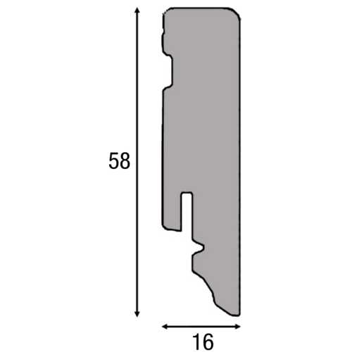 PLINTHE POUR SOL STRATIFIÉ TRITTY NKL31 CUBE CHÊNE SCARPA FUMÉ