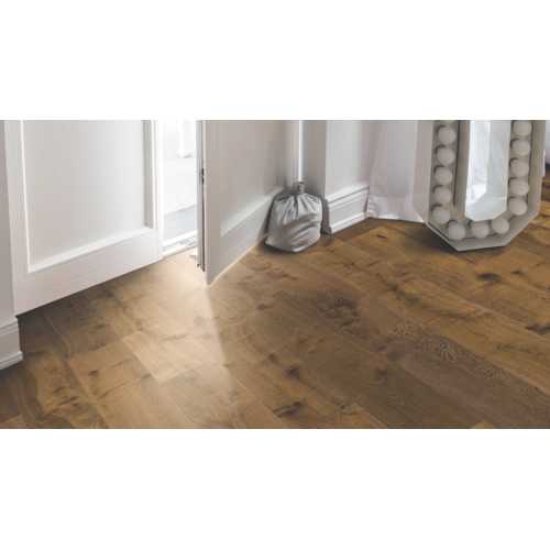 PARQUET CONTRECOLLÉ À L'ANCIENNE SERIE 4000 CHENE FUME LEGER SAUVAGE BR NL+