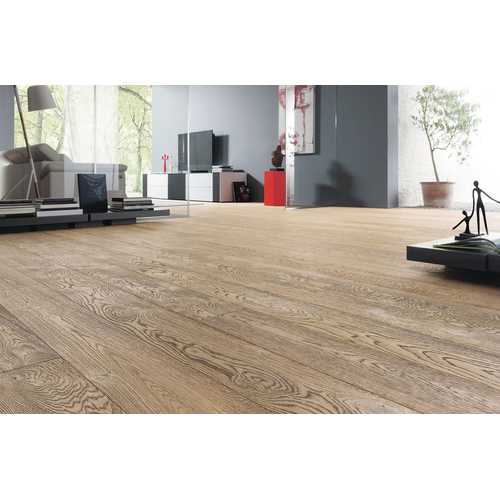 PARQUET CONTRECOLLÉ À L'ANCIENNE SÉRIE 4000 CHÊNE GRIS TABAC SAUVAGE BROSSÉ RÉTRO
