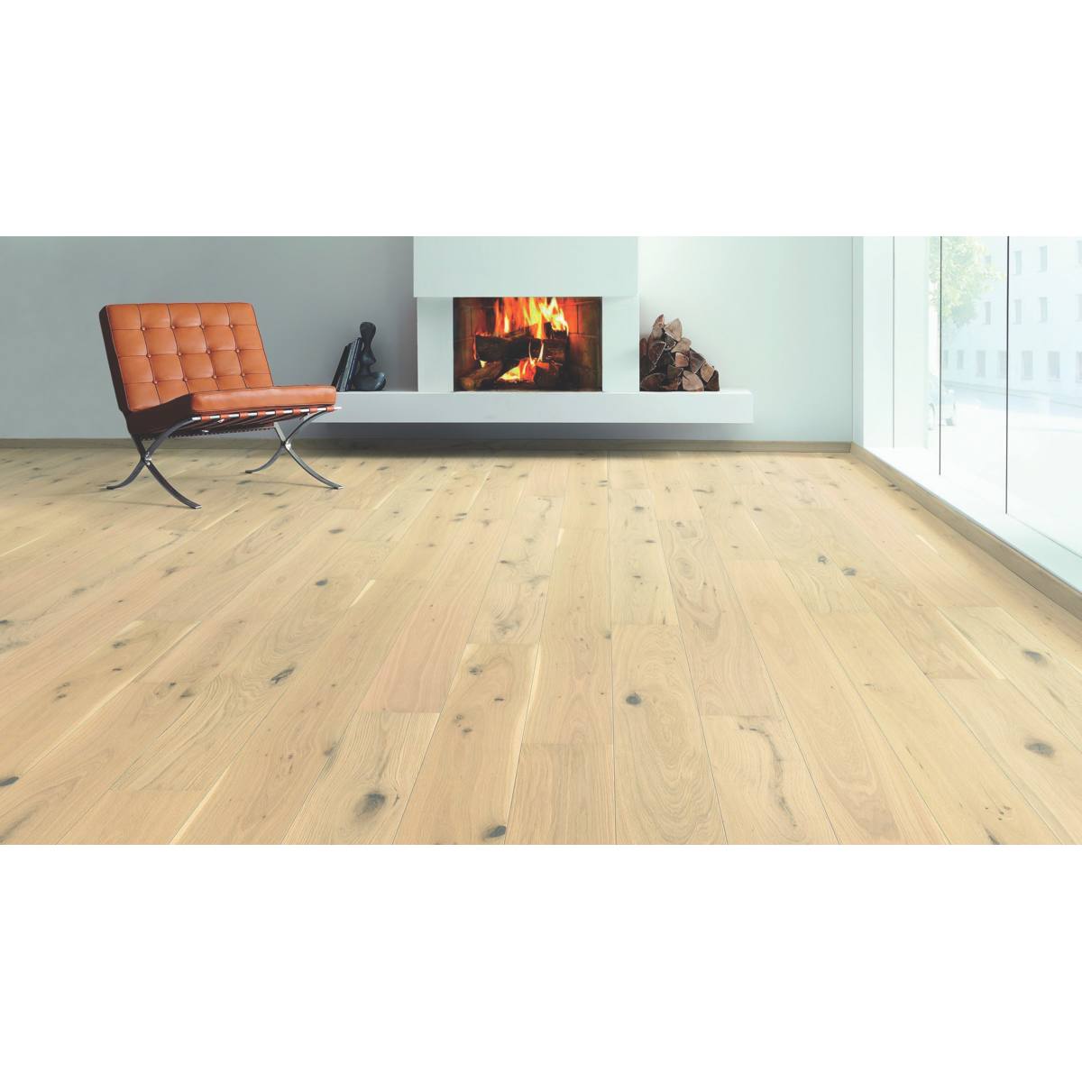 PARQUET CONTRECOLLÉ À L'ANCIENNE SÉRIE 2500 CHÊNE BLANC CLAIR UNIVERSAL BR ND
