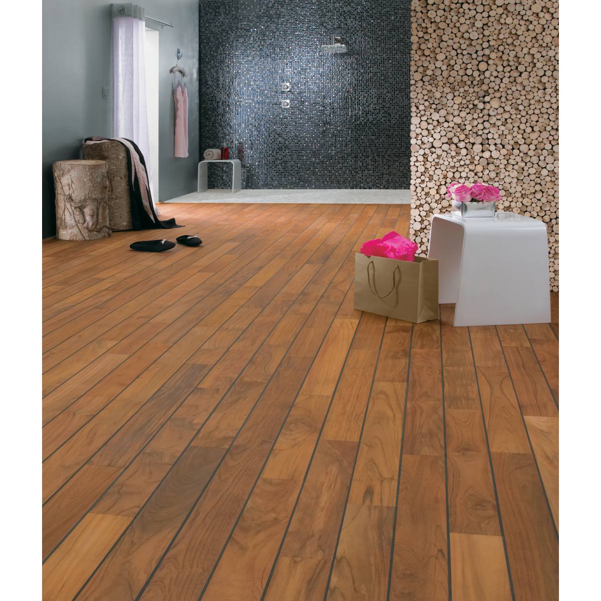PARQUET NAVYLAM+ POUR SALLE DE BAIN
